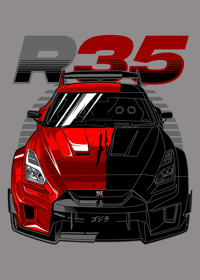 Nissan GT-R R35 Illustration