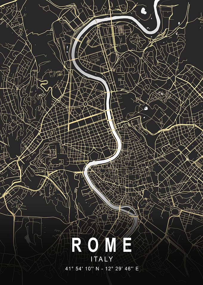 Rome Silver Map