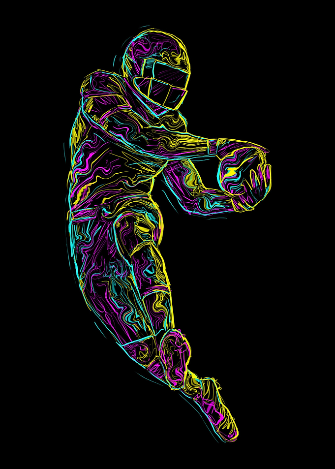 american football art4