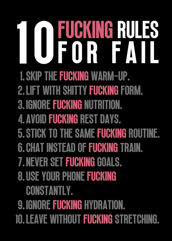 10 Rules For Fail
