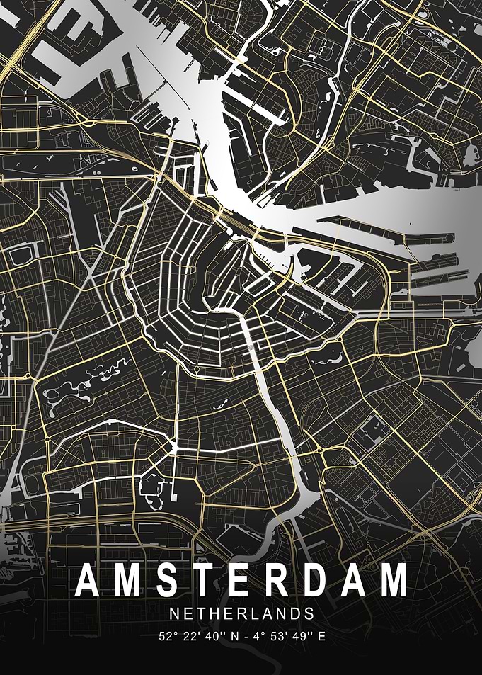 Amsterdam Silver Map