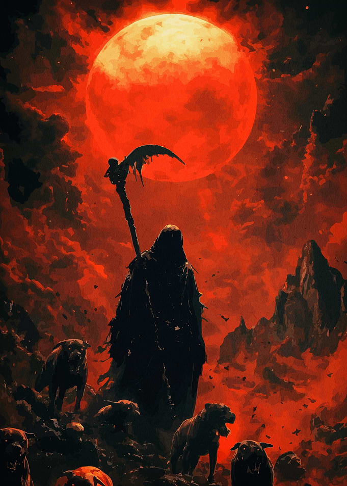 Grim Reaper Under Blood