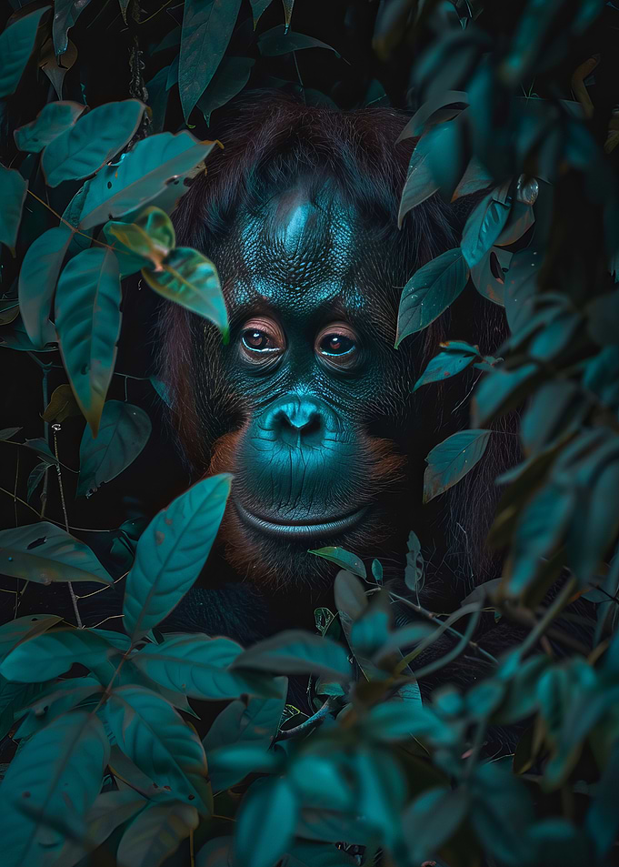 Orangutan in the Jungle