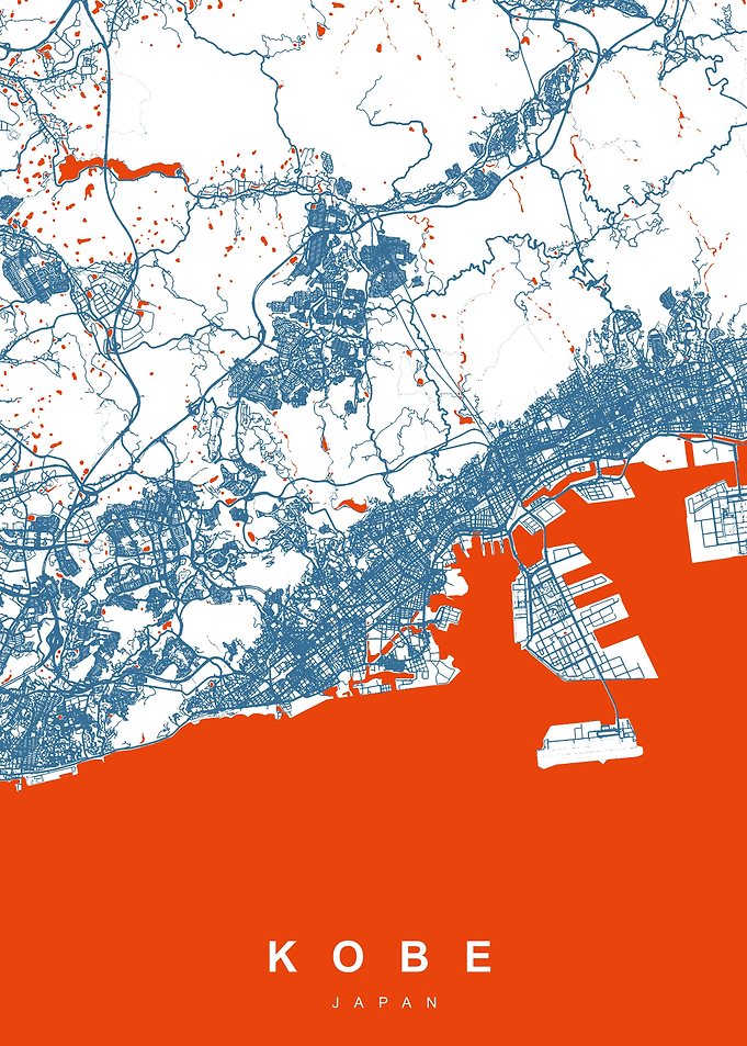 MAP KOBE JAPAN
