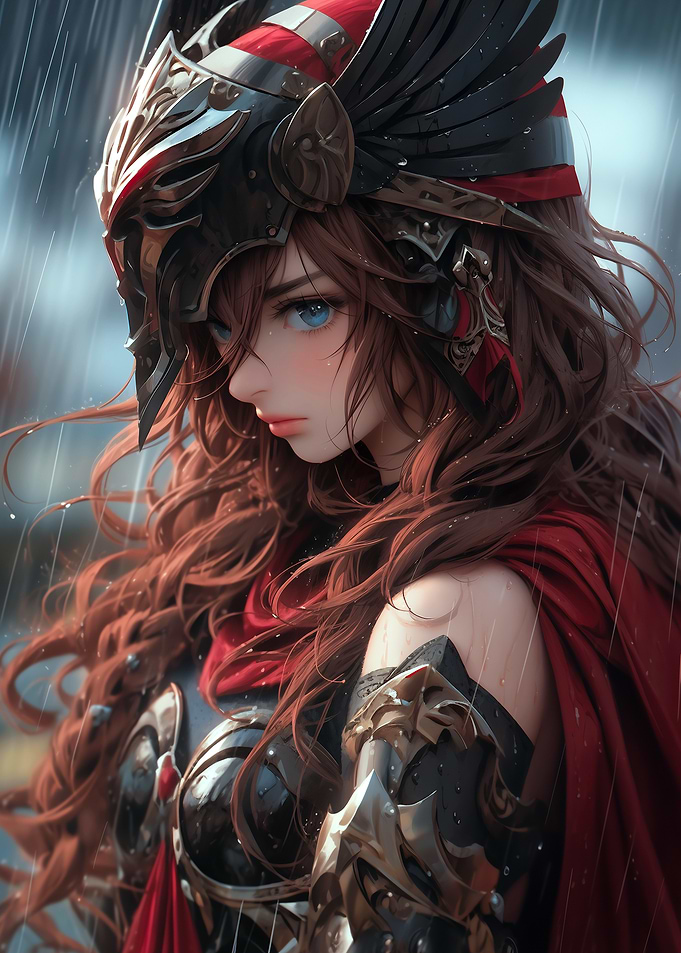 Anime Warrior Woman