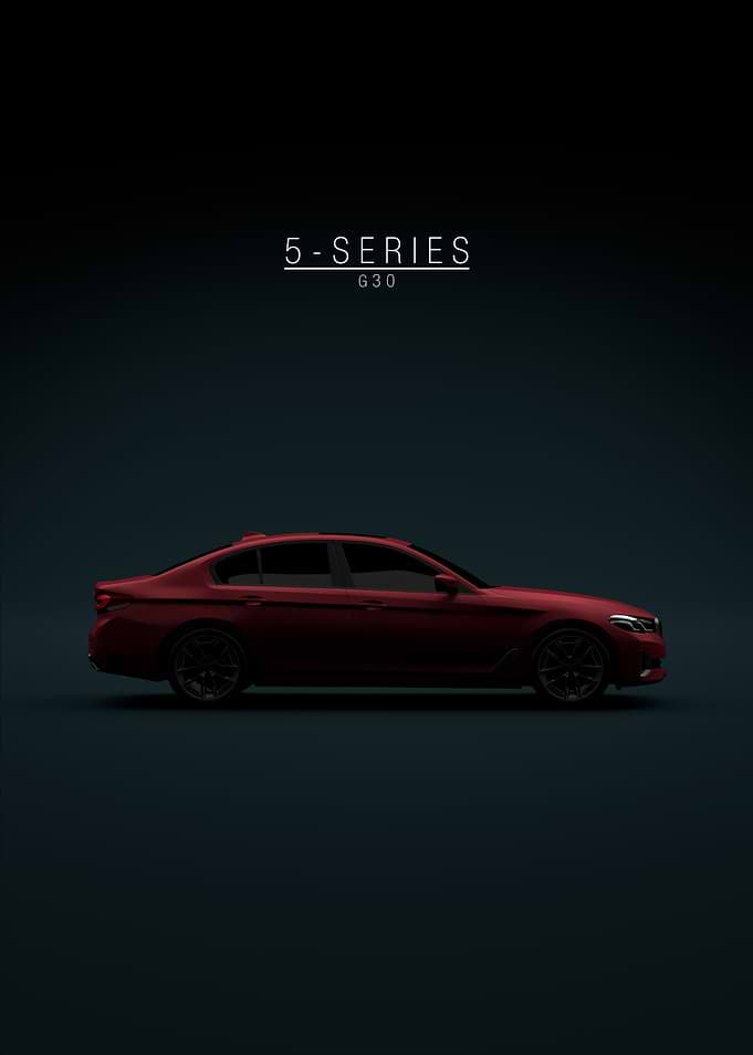 BMW 5 Series G30 Red