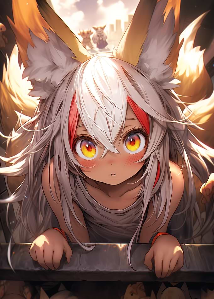 Anime Fennec Foxgirl