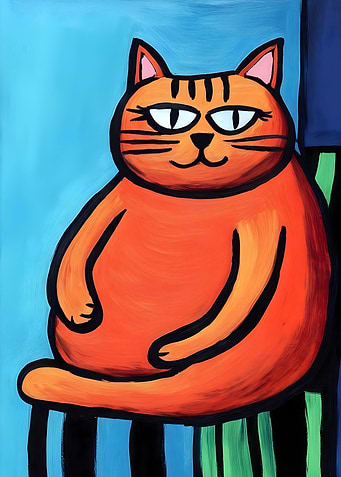 Cat chilling