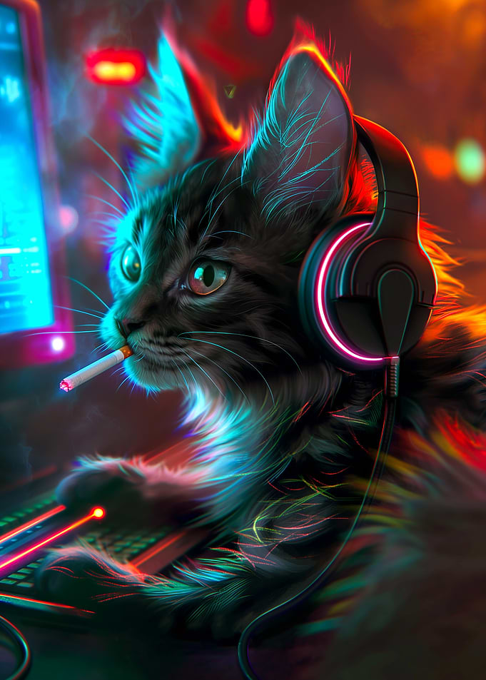Cool Cat Gamer