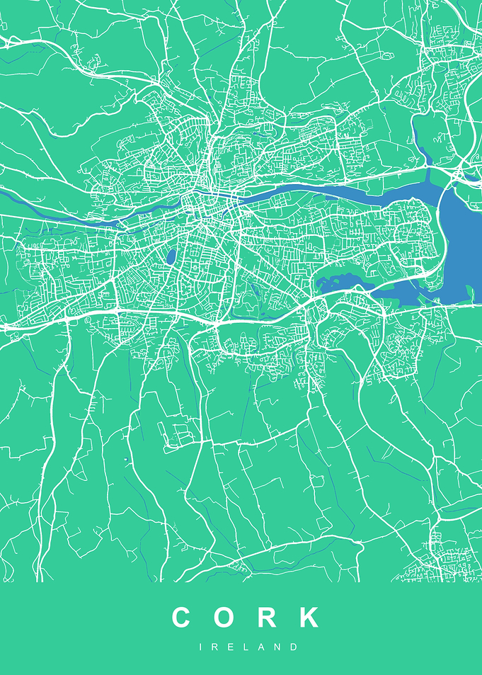 MAP CORK IRELAND UK