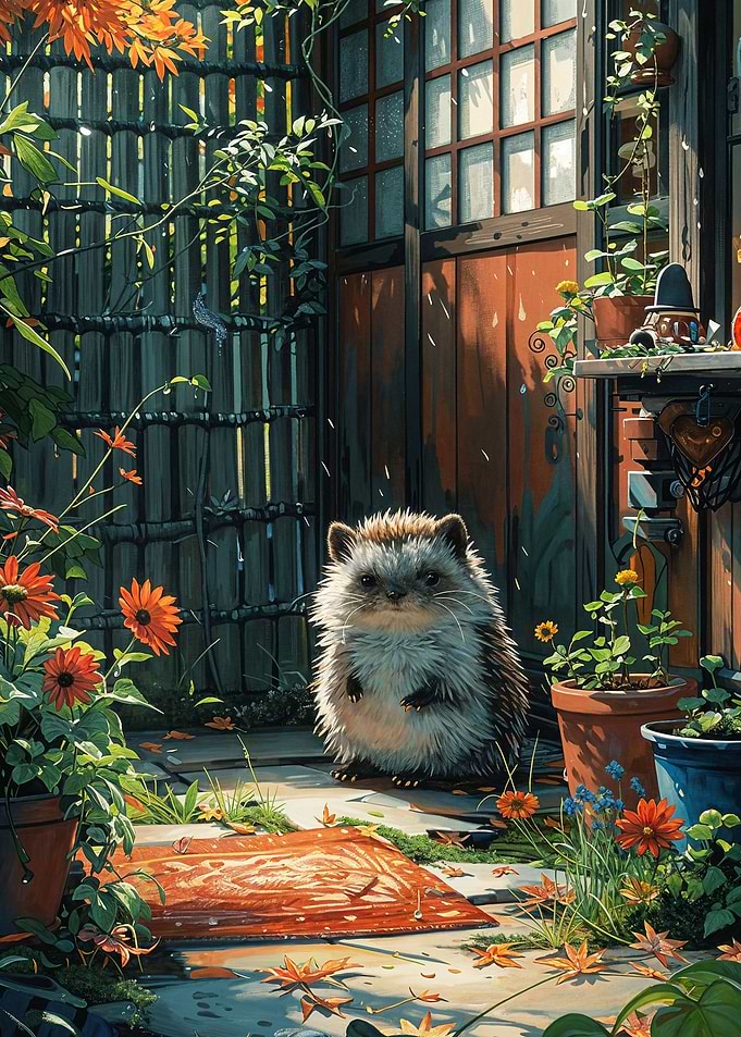 Cute Hedgehog Greenhouse