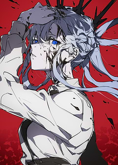Anime Girl with Blue Eyes