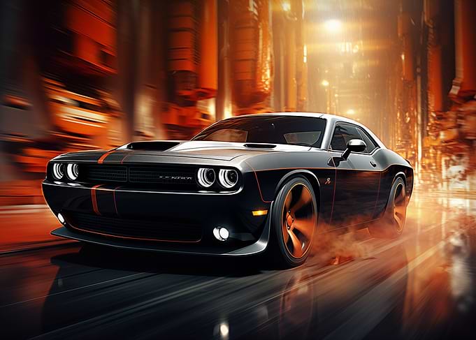 Black Dodge Challenger