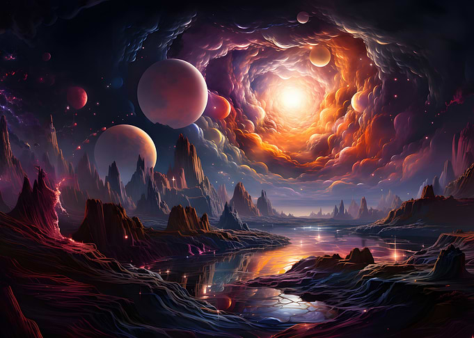 planet scenery clouds