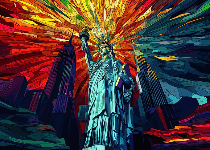 NY Statue of Liberty Art