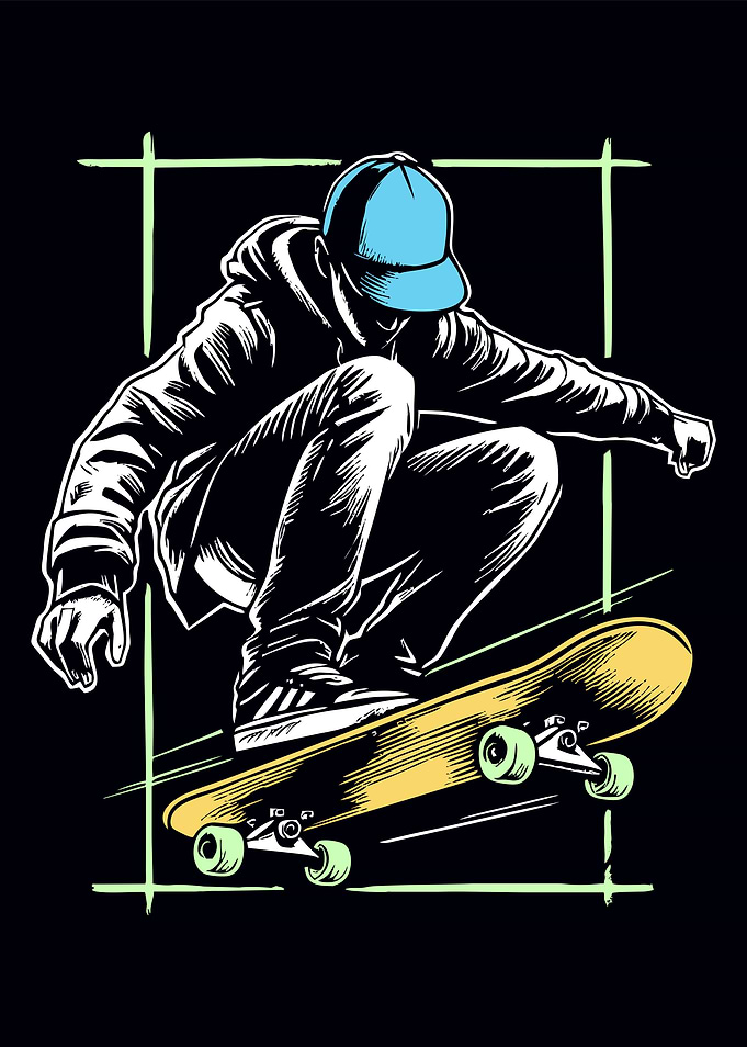 Skateboarder Illustration