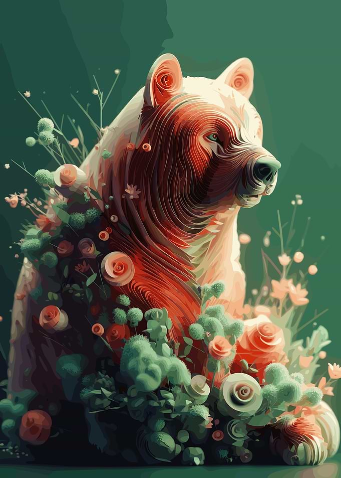 Bear 3D Illustration