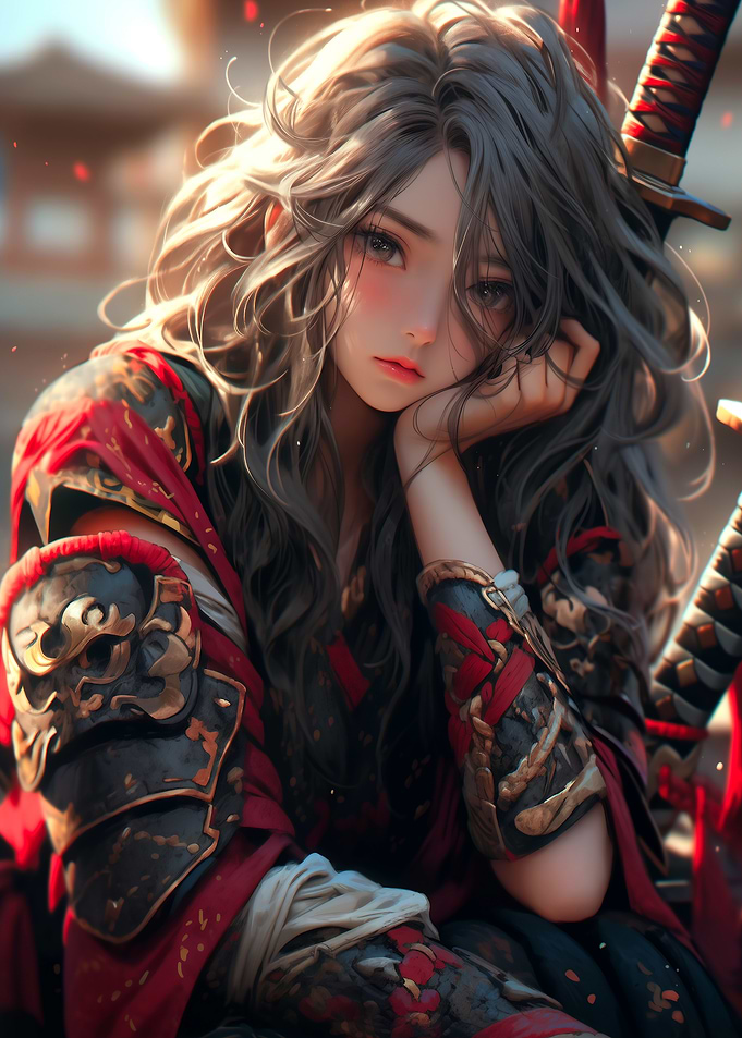 Anime Samurai Warrior Girl