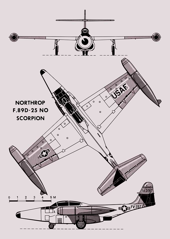 Northrop F-89D Scorpion Jet
