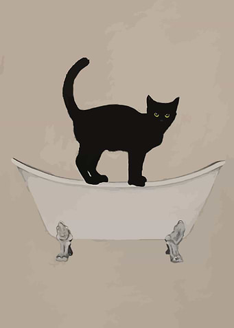 Funny Cat Bathroom