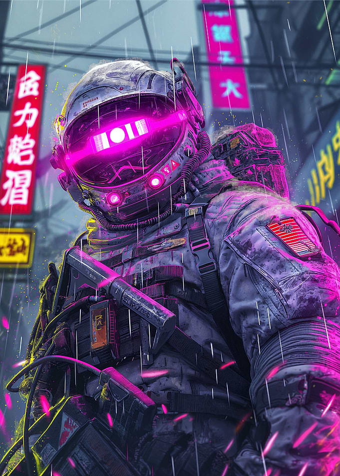 Cyberpunk Astronaut