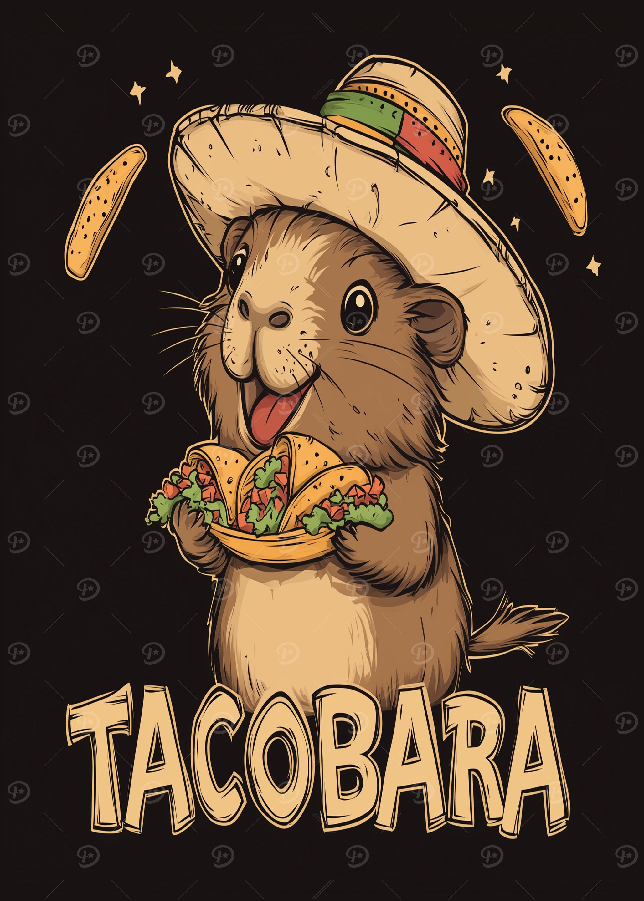 Capybara with Taco