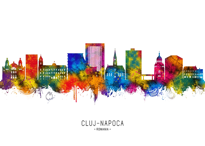 Cluj Napoca Romania Skylin
