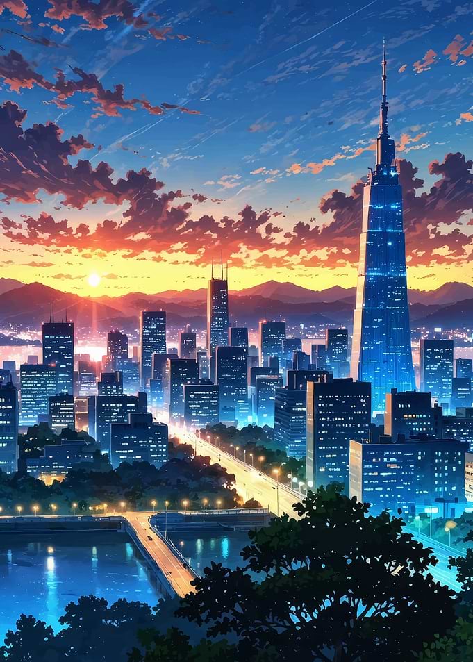 Cityscape Sunset