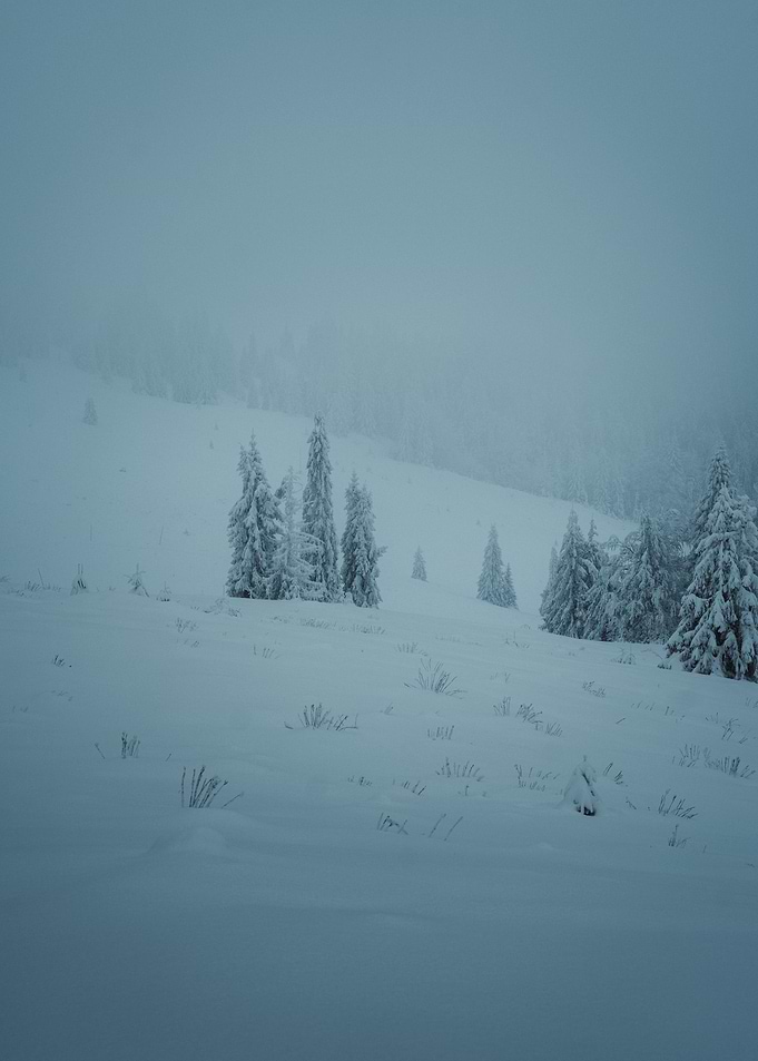 Snowy Mountain Landscape