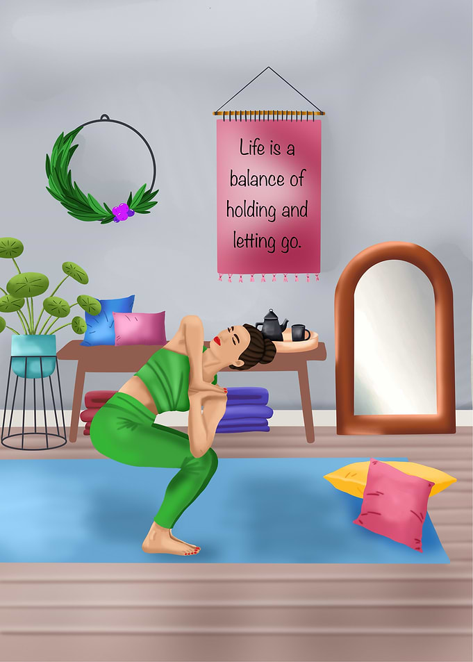 Yoga Pose Illustration 5