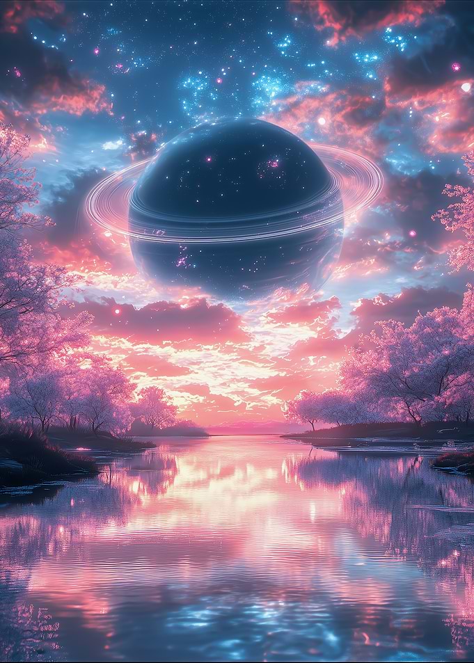 Dreamy Planet Landscape