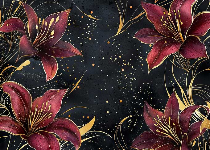 Burgundy Lilies