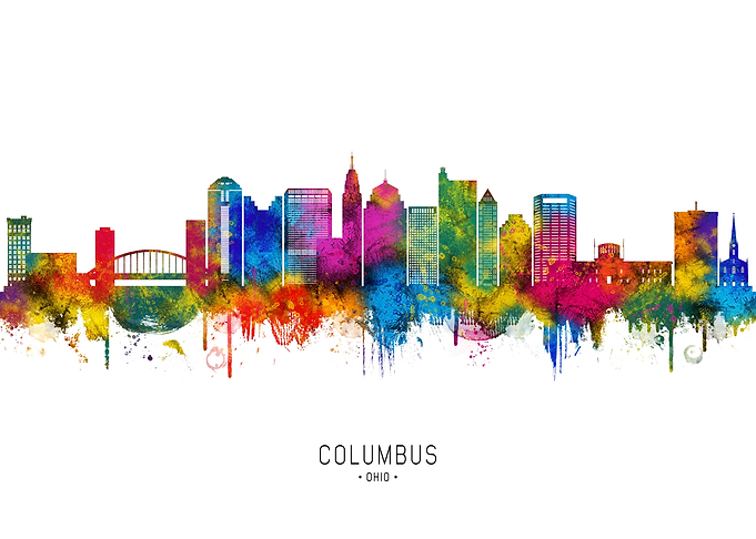 Columbus Ohio Skyline
