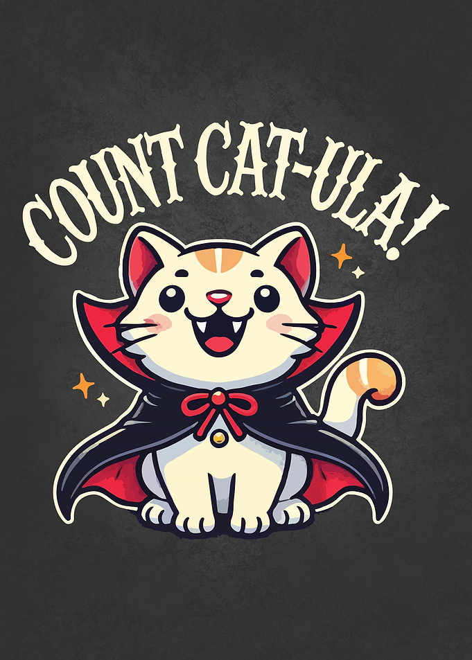 Count Cat-ula Halloween Cat