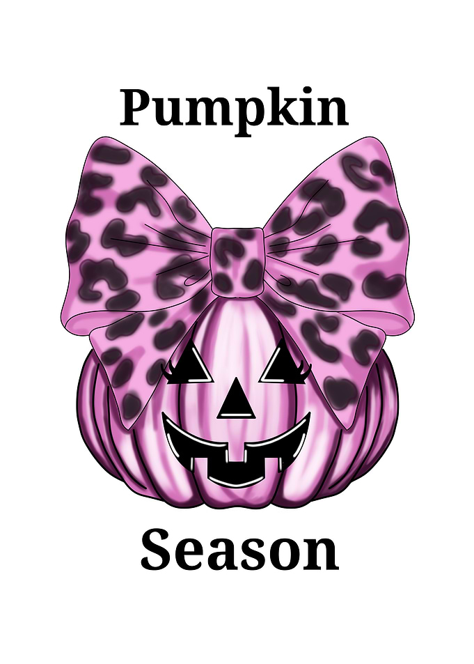 Pink Pumpkin with Bow