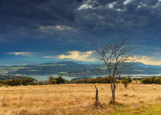 Lake and Mountain Landscape