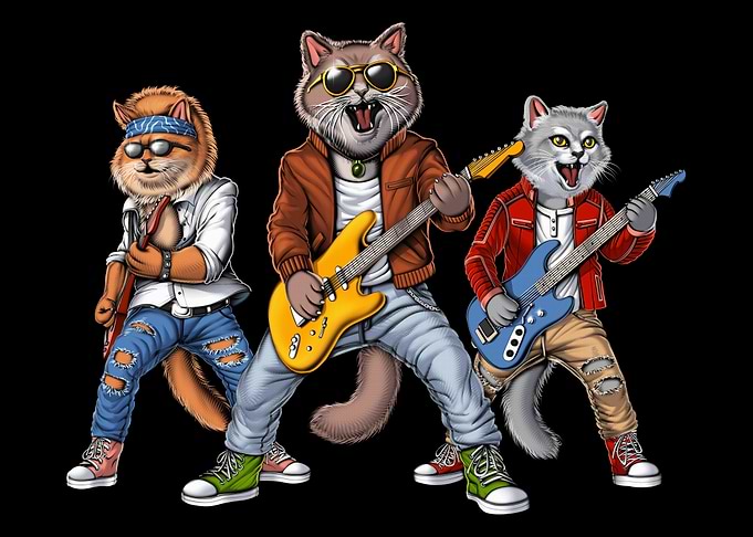 Cats Heavy Metal Musicians