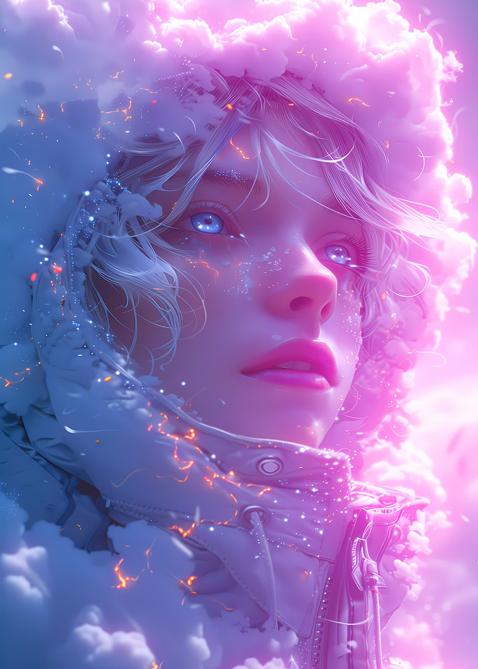LoFI Clouds Girl