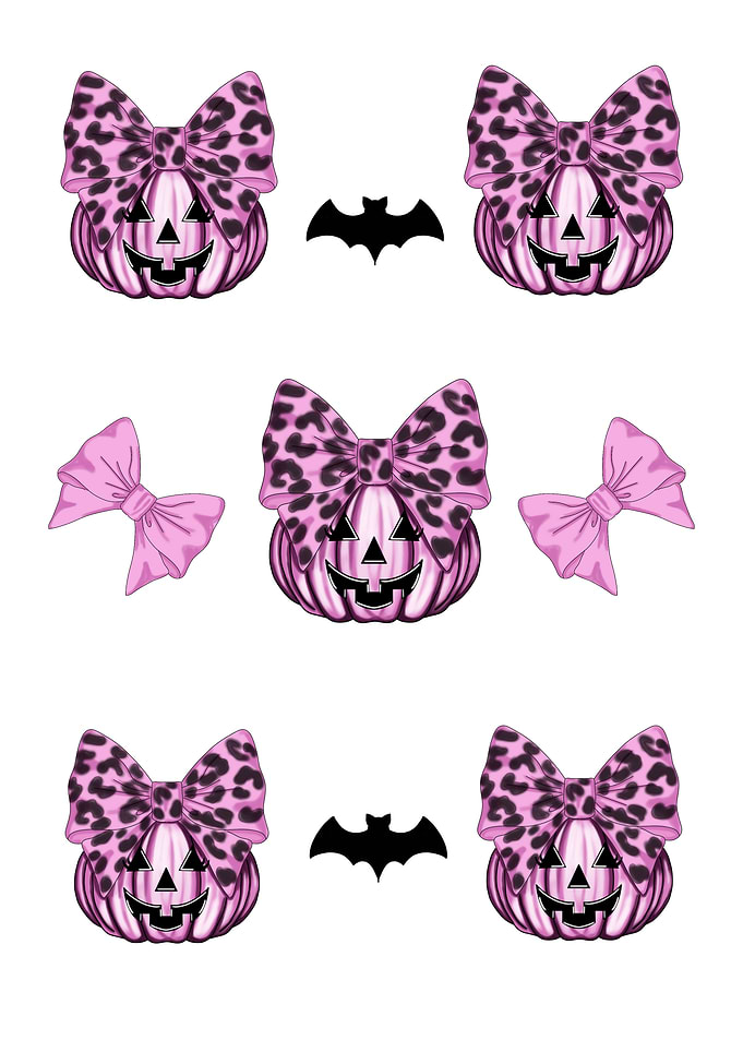 Pink Pumpkin Halloween Pattern