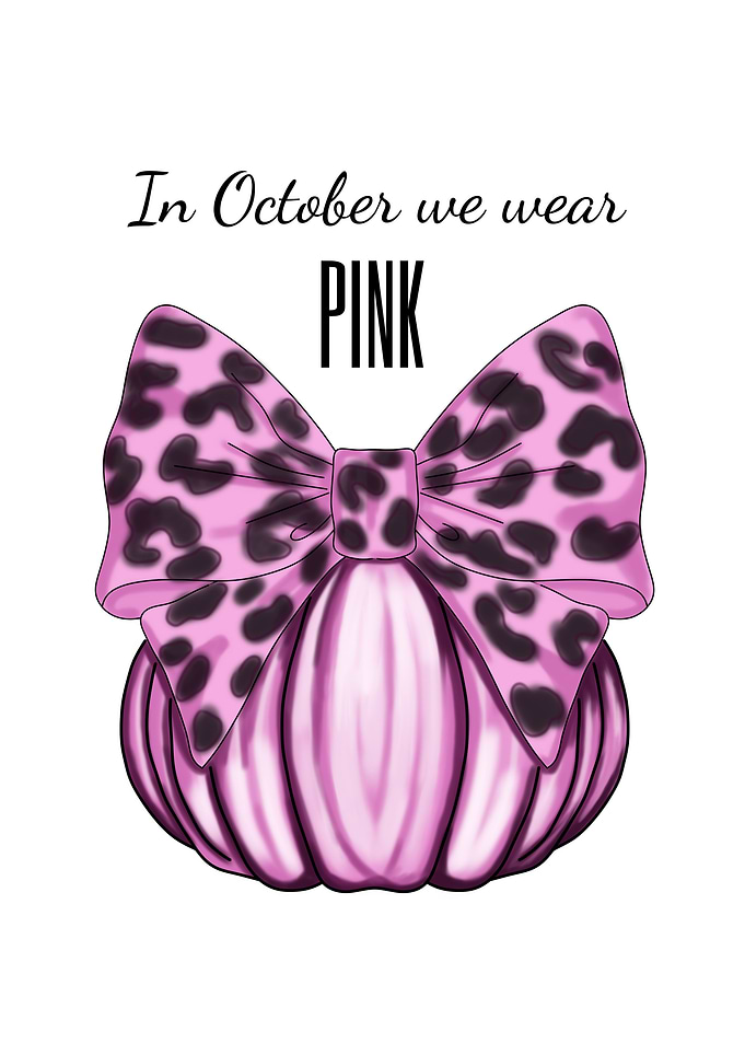 Pink Pumpkin with Bow