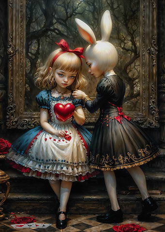 Alice and the White Rabbit