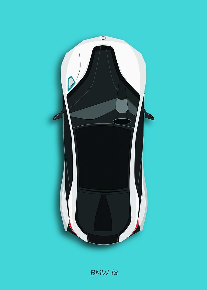 BMW i8 Top View