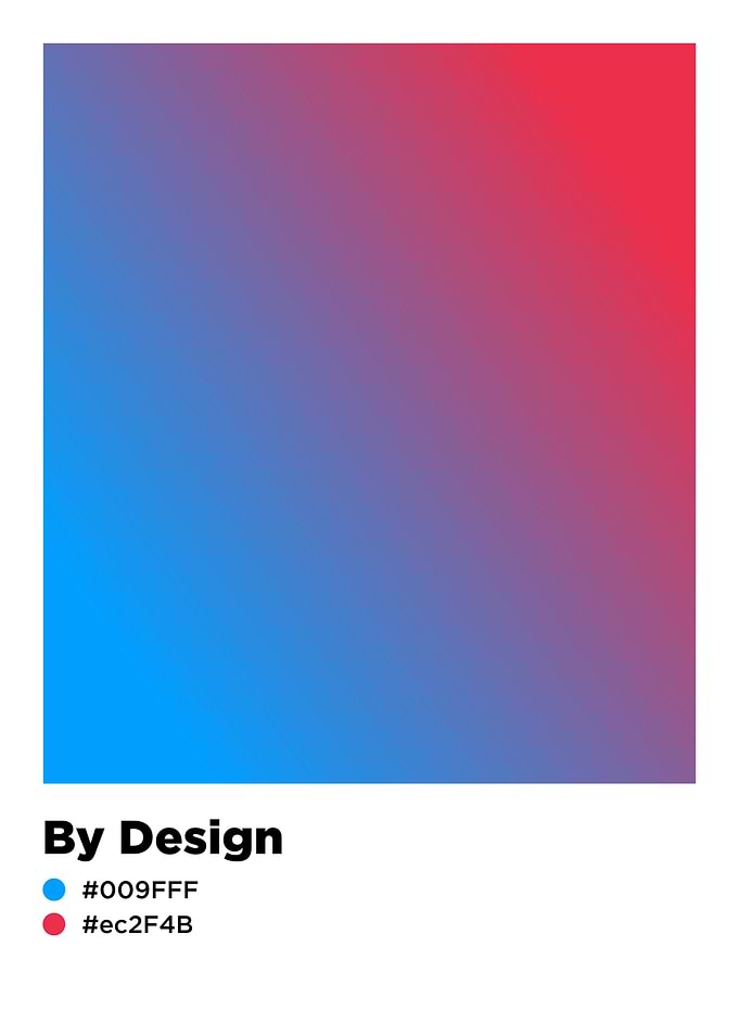 Blue to Red Gradient pantone