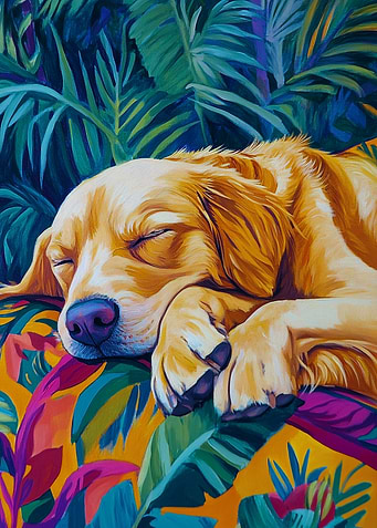 Sleeping Golden Retriever