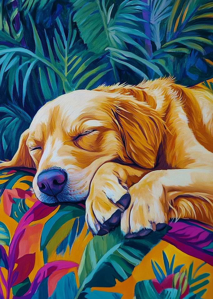 Sleeping Golden Retriever