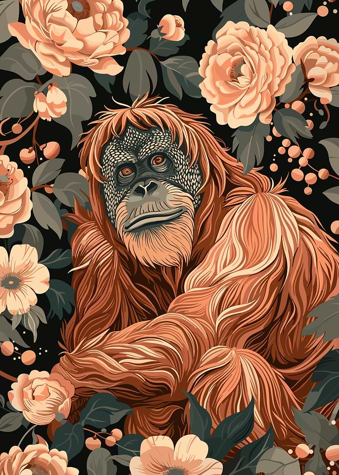 Orangutan in Bloom