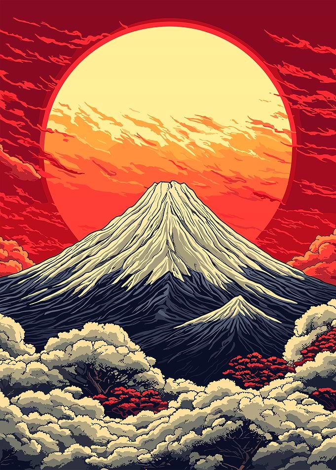Mount Fuji Sunset