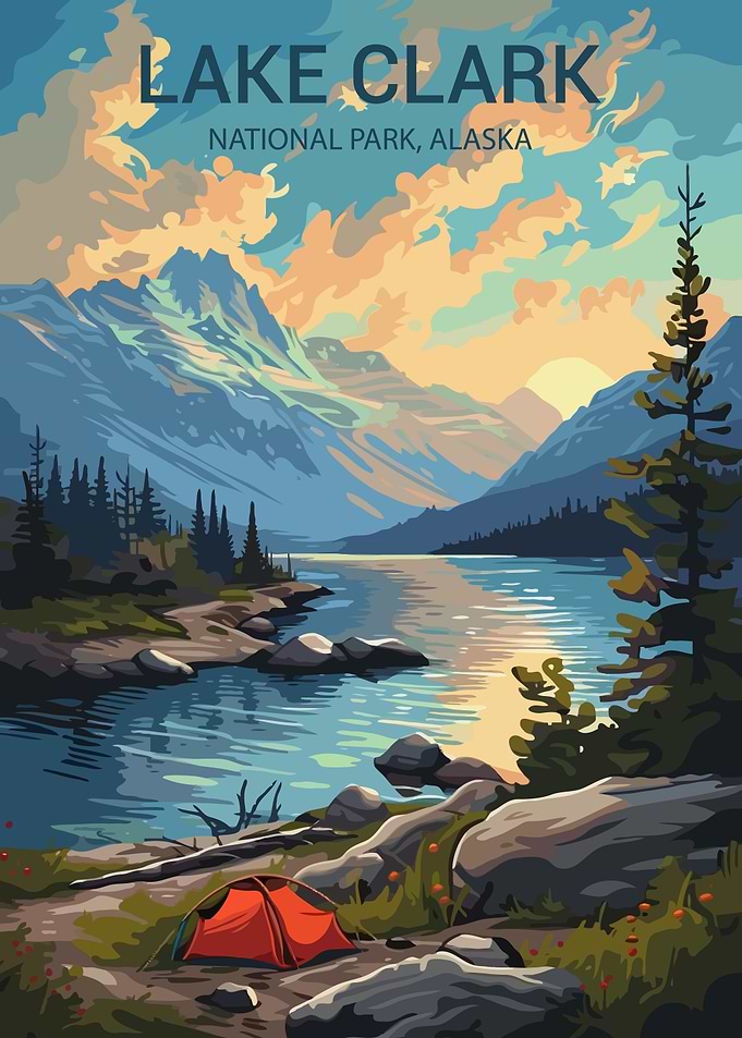 Lake Clark National Park Poster