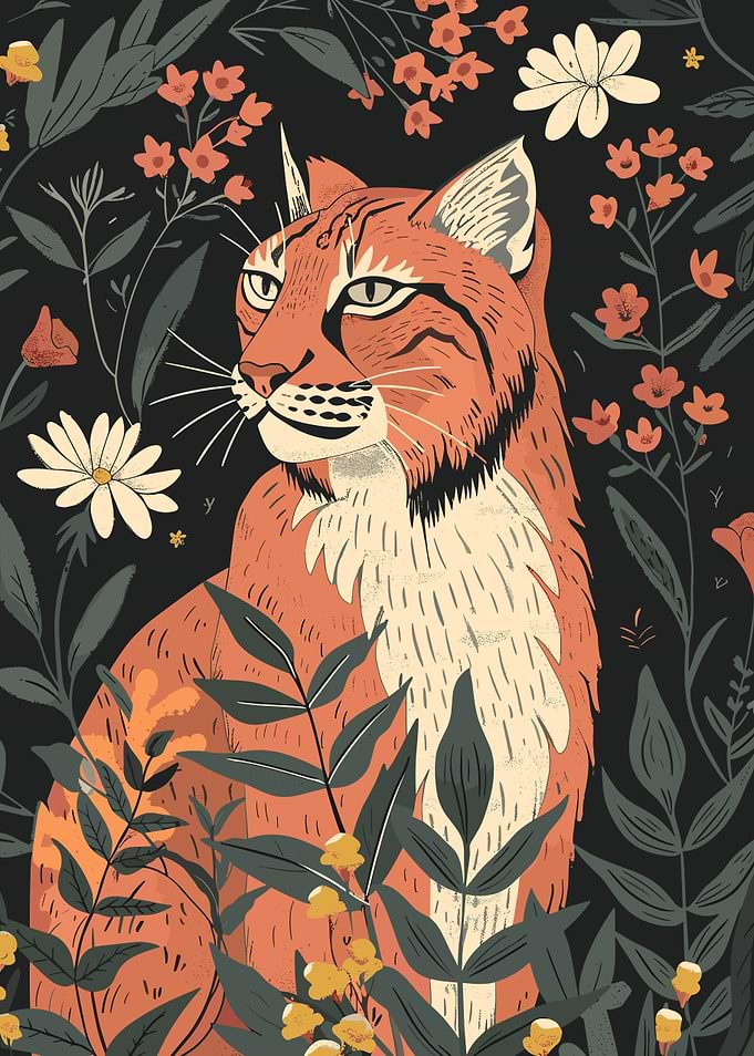 Bobcat in Bloom