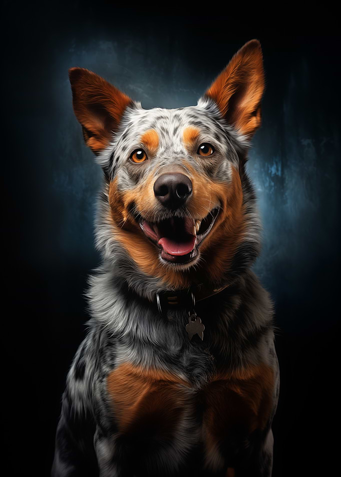 Smiling Australian Cattle Dog